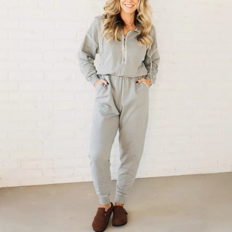 Damer jumpsuit med ståkrage och funktionella fickor Mirla-Eva Jonsson