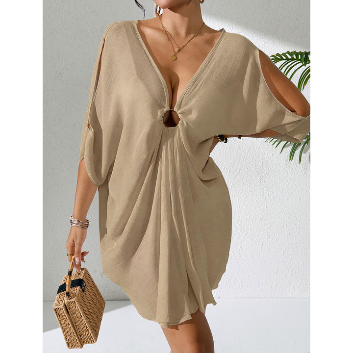 Damer kaftan med djup V-ringning och indraget design Mirla-Eva Jonsson