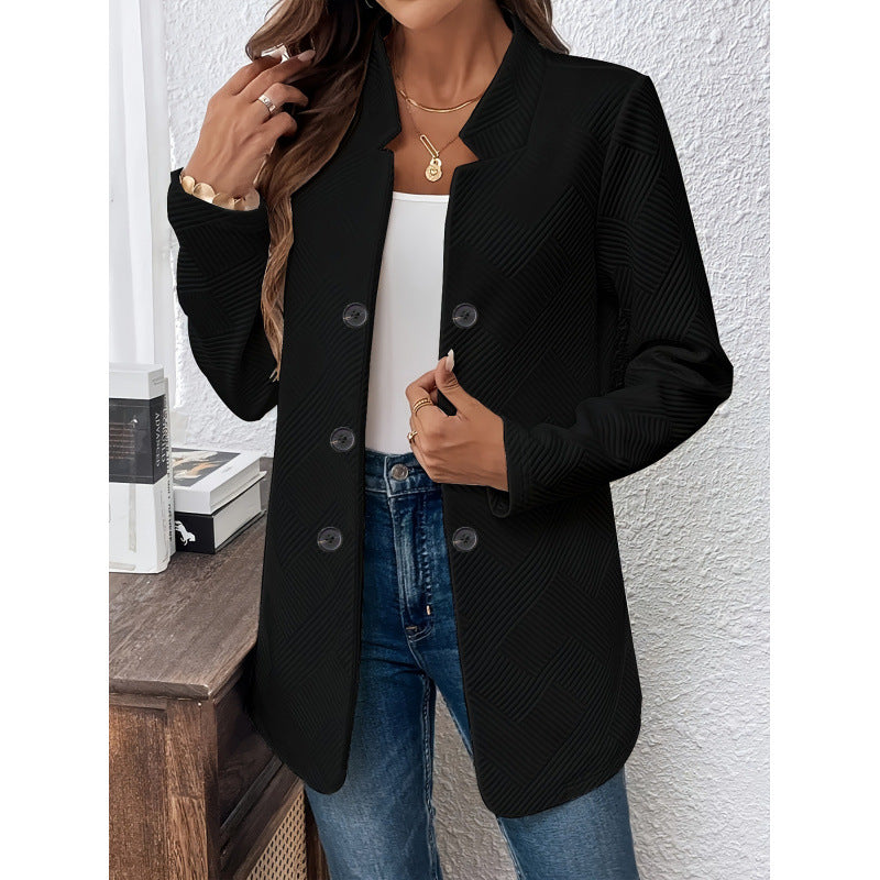 Damer klassisk blazer med strukturerad design och moderna knappr detaljer Mirla-Eva Jonsson