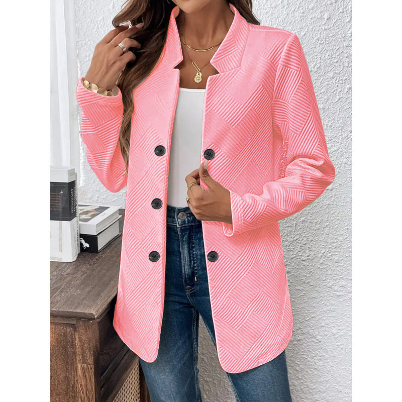 Damer klassisk blazer med strukturerad design och moderna knappr detaljer Mirla-Eva Jonsson