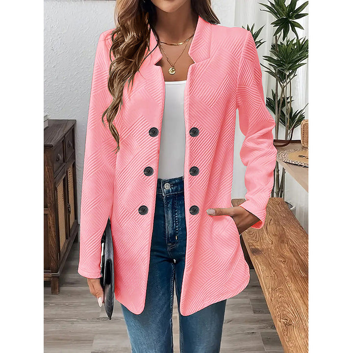 Damer klassisk blazer med strukturerad design och moderna knappr detaljer Mirla-Eva Jonsson
