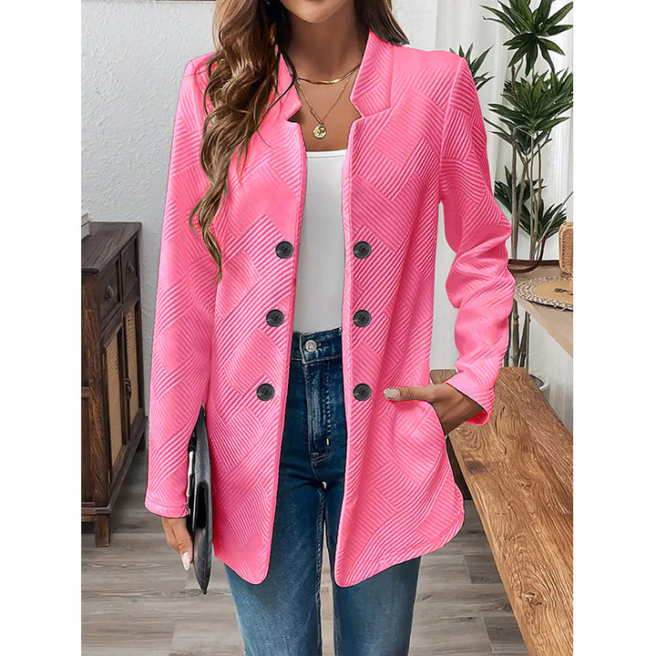 Damer klassisk blazer med strukturerad design och moderna knappr detaljer Mirla-Eva Jonsson