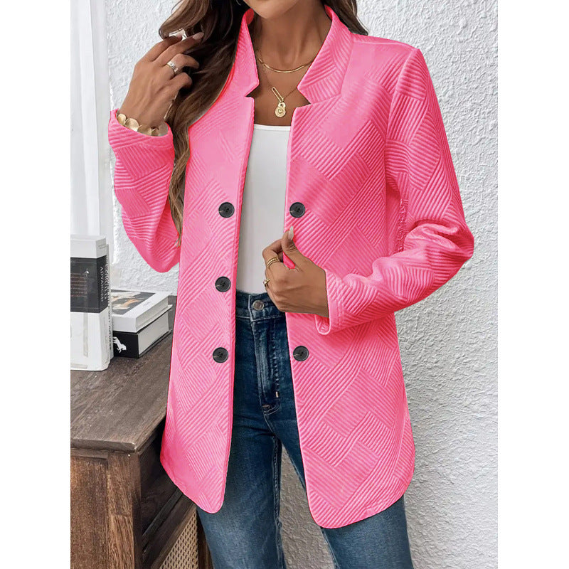 Damer klassisk blazer med strukturerad design och moderna knappr detaljer Mirla-Eva Jonsson