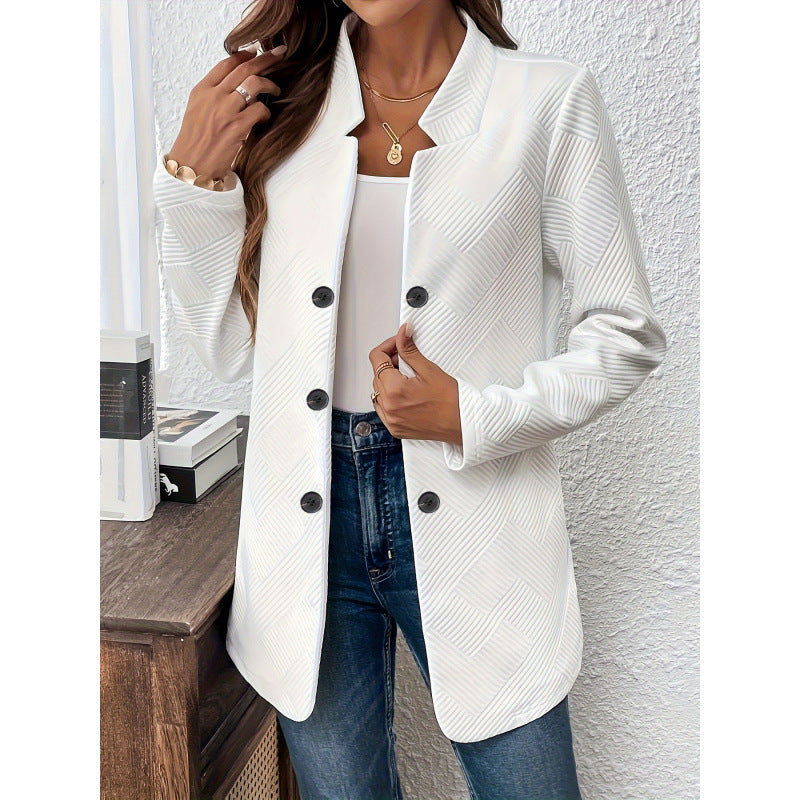 Damer klassisk blazer med strukturerad design och moderna knappr detaljer Mirla-Eva Jonsson