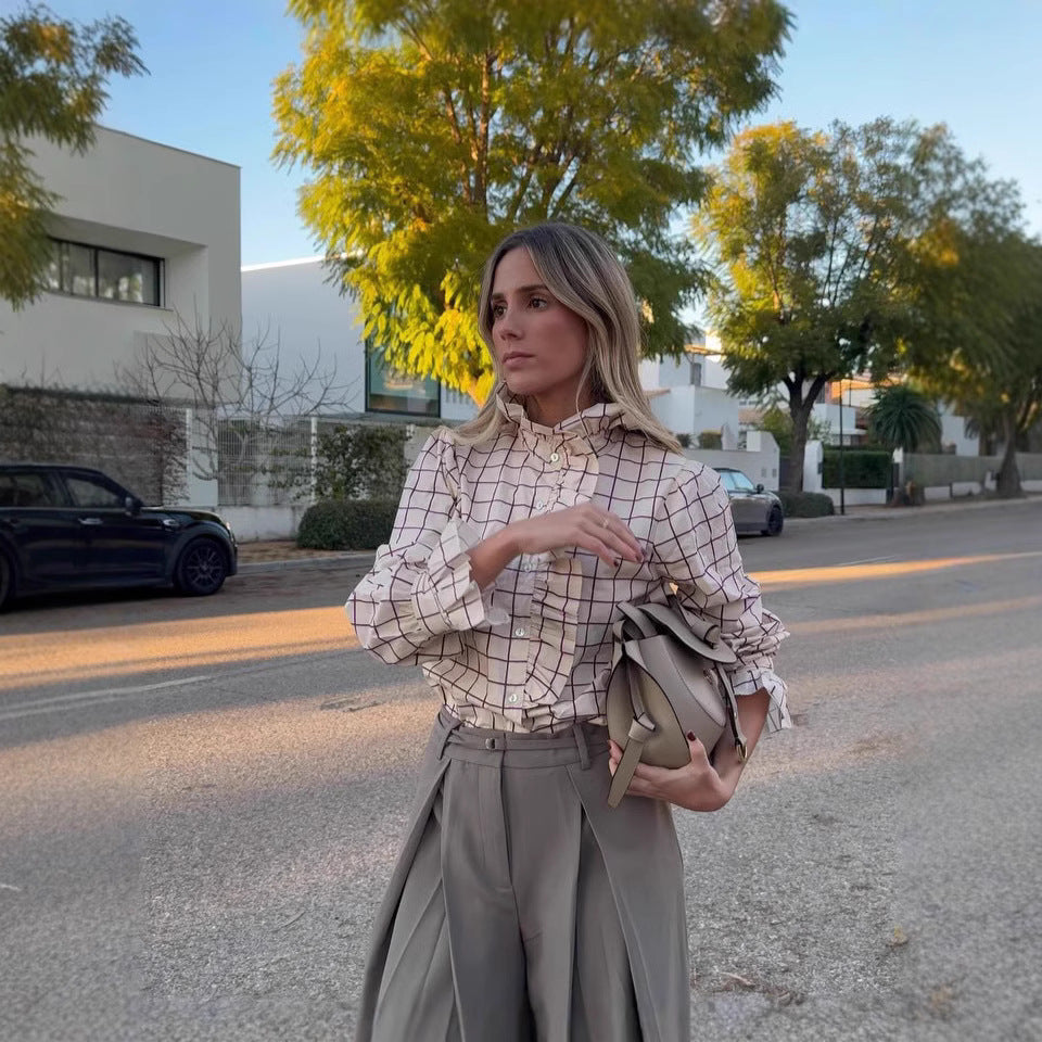 Damer klassisk rutblus Mirla-Eva Jonsson