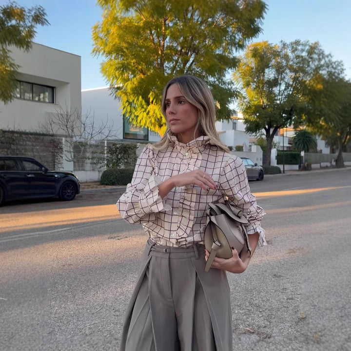 Damer klassisk rutblus Mirla-Eva Jonsson