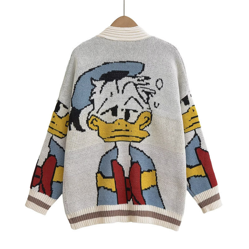 Damer kofta med Donald Duck design Mirla-Eva Jonsson