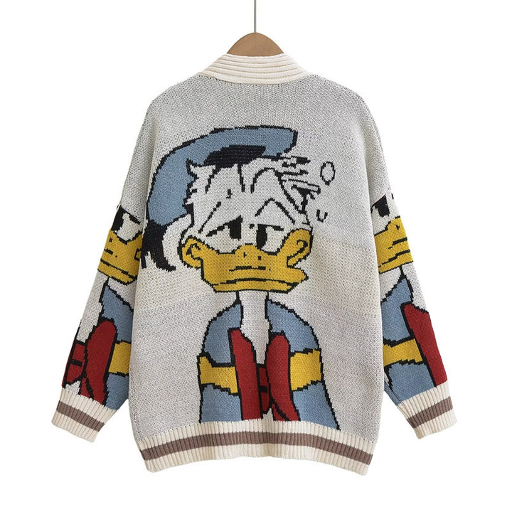 Damer kofta med Donald Duck design Mirla-Eva Jonsson