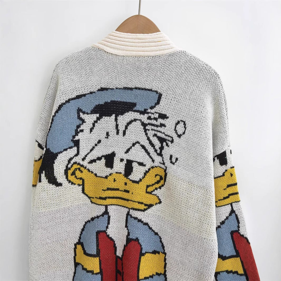 Damer kofta med Donald Duck design Mirla-Eva Jonsson