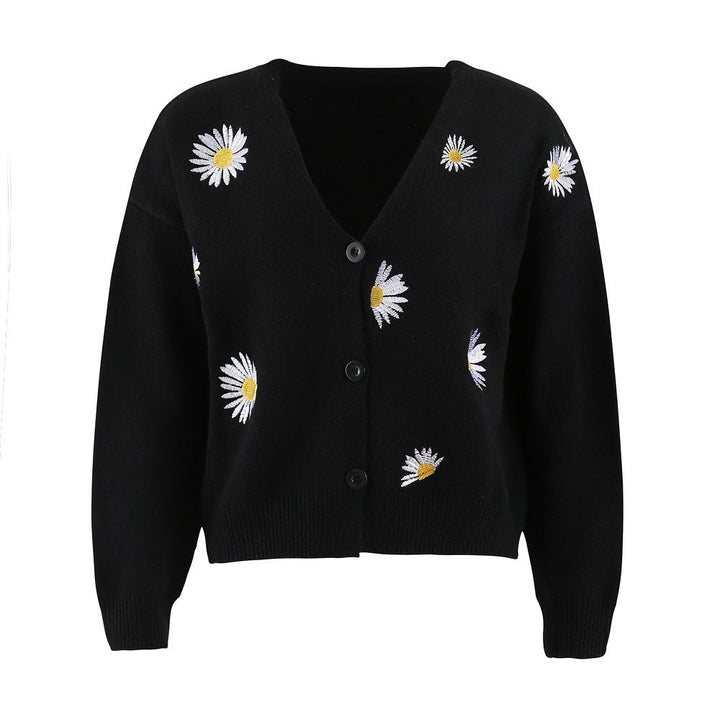Damer kofta med blommönster Mirla-Eva Jonsson