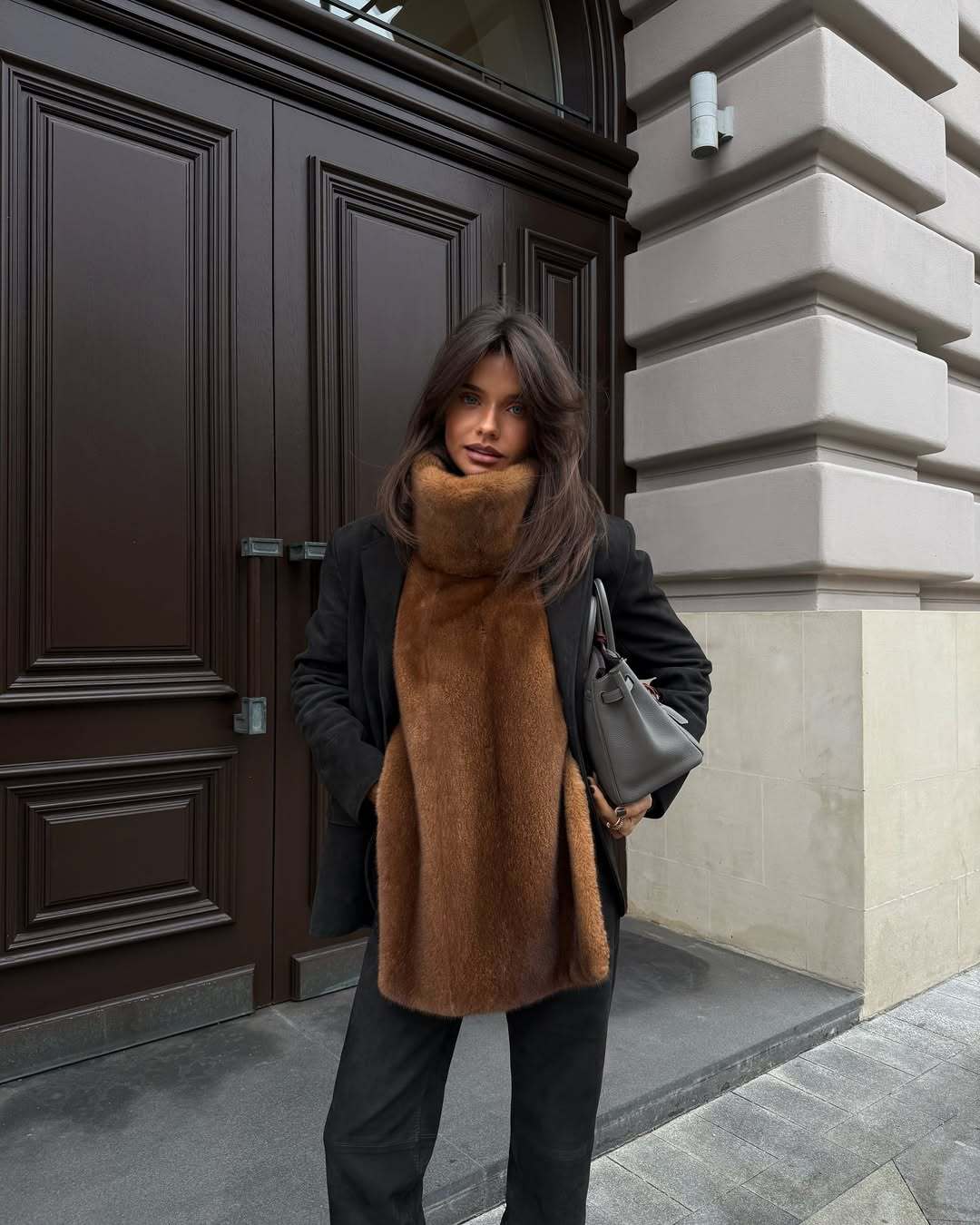 Damer konstpäls scarf Mirla-Eva Jonsson