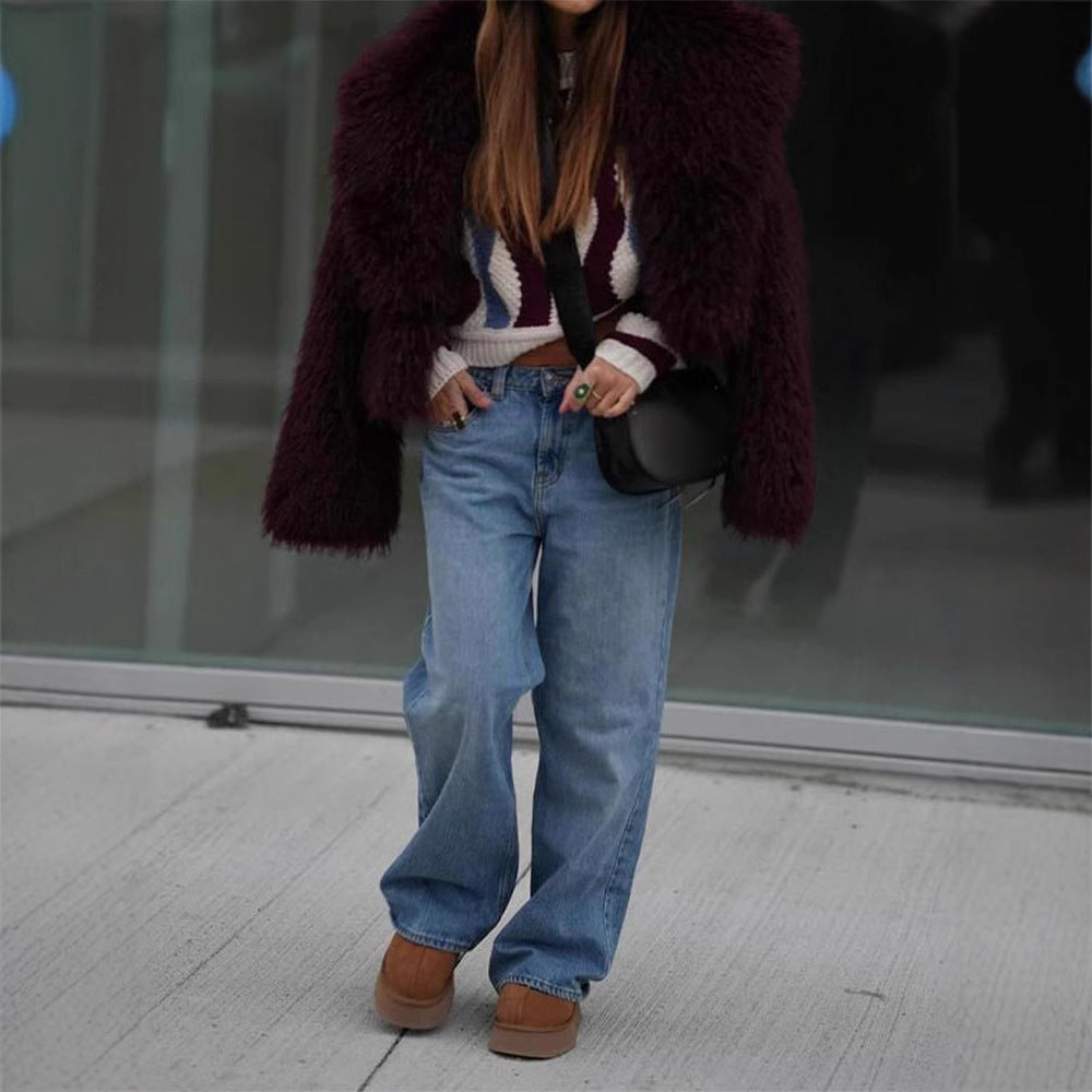 Damer konstpälsjacka i moderiktigt oversized-snitt Mirla-Eva Jonsson
