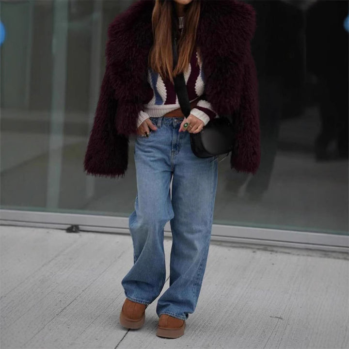 Damer konstpälsjacka i moderiktigt oversized-snitt Mirla-Eva Jonsson