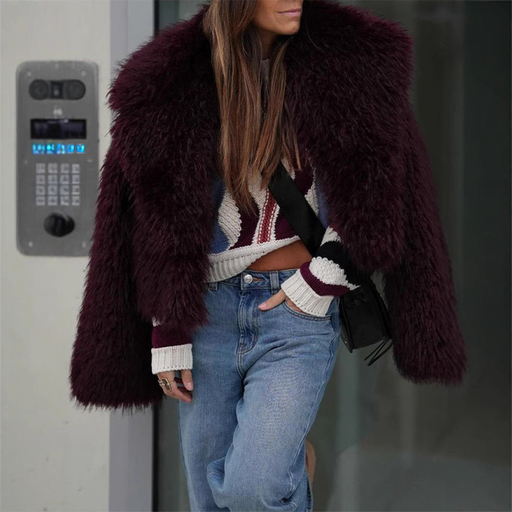 Damer konstpälsjacka i moderiktigt oversized-snitt Mirla-Eva Jonsson