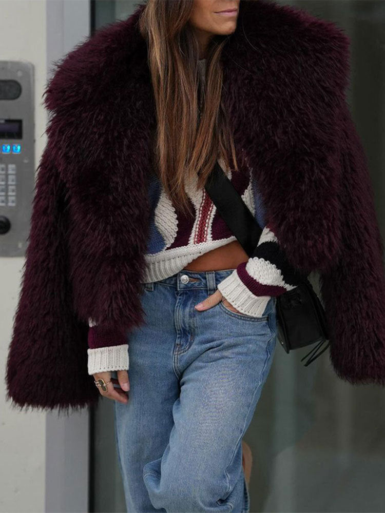 Damer konstpälsjacka i moderiktigt oversized-snitt Mirla-Eva Jonsson