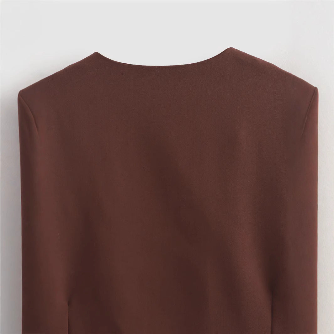 Damer kort jacka med eleganta knapppdetaljer Eva Jonsson-Eva Jonsson