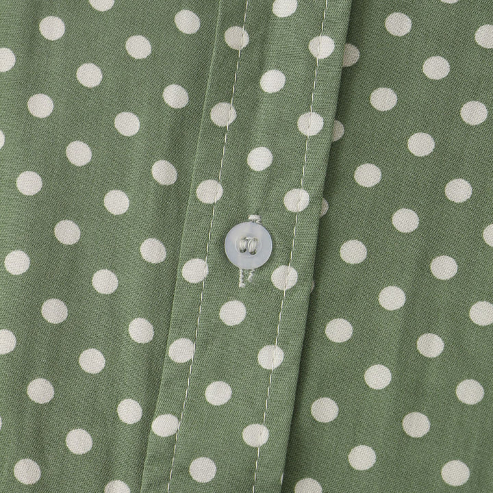 Damer kortärmad blus i modern polka-dots-design med luftig passform Eva Jonsson-Eva Jonsson