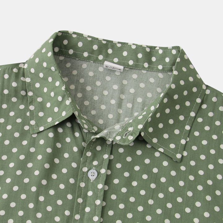 Damer kortärmad blus i modern polka-dots-design med luftig passform Eva Jonsson-Eva Jonsson