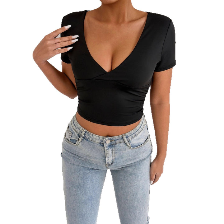 Damer kortärmad bodycon topp Mirla-Eva Jonsson