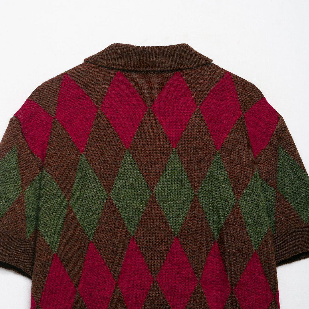 Damer kortärmad jacquard-cardigan Mirla-Eva Jonsson