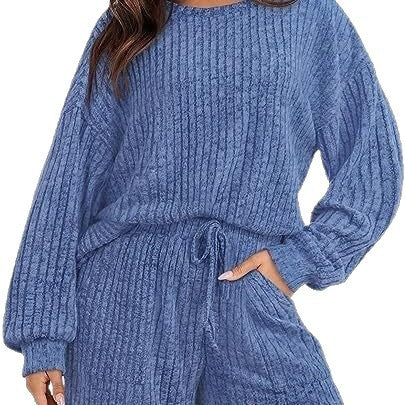 Damer kortärmad sweatshirt och shorts set Mirla-Eva Jonsson