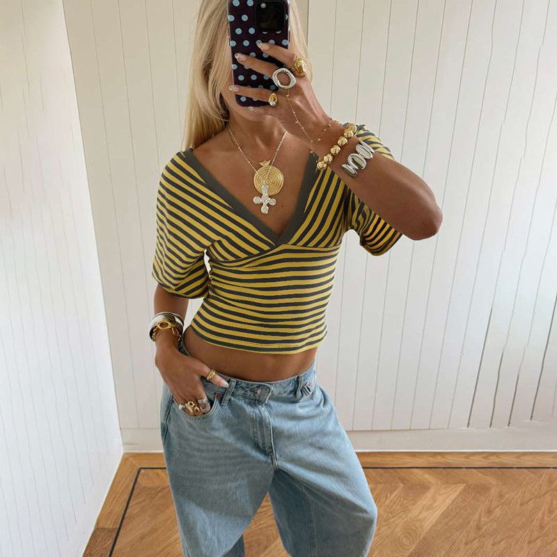 Damer kortärmad topp Mirla-Eva Jonsson