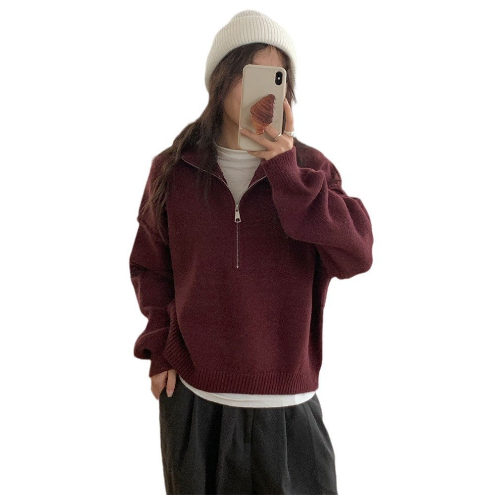 Damer korttröja med ståkrage och dragkedja Eva Jonsson-Eva Jonsson