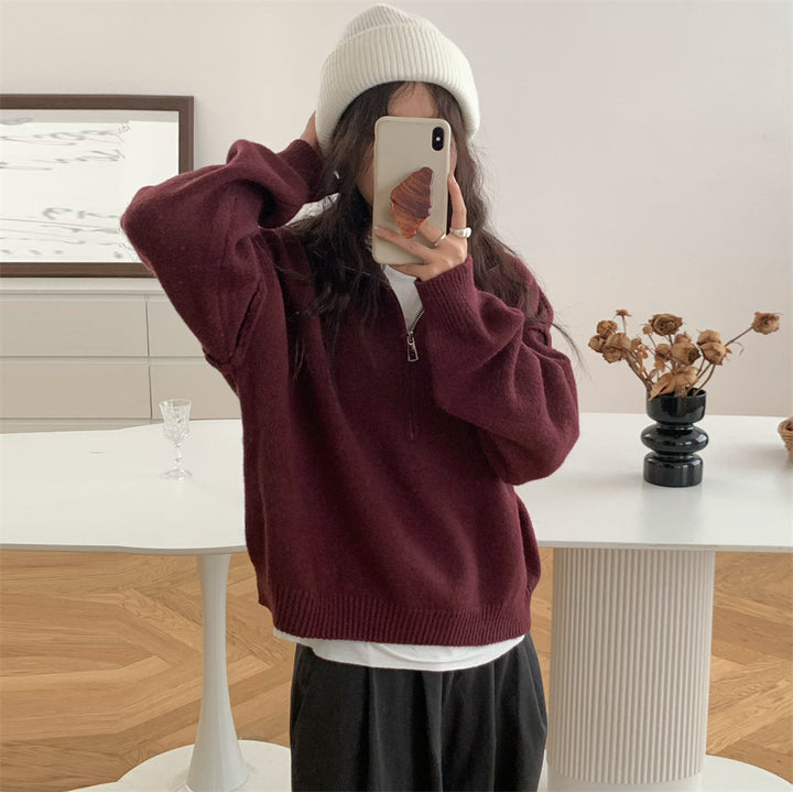 Damer korttröja med ståkrage och dragkedja Eva Jonsson-Eva Jonsson