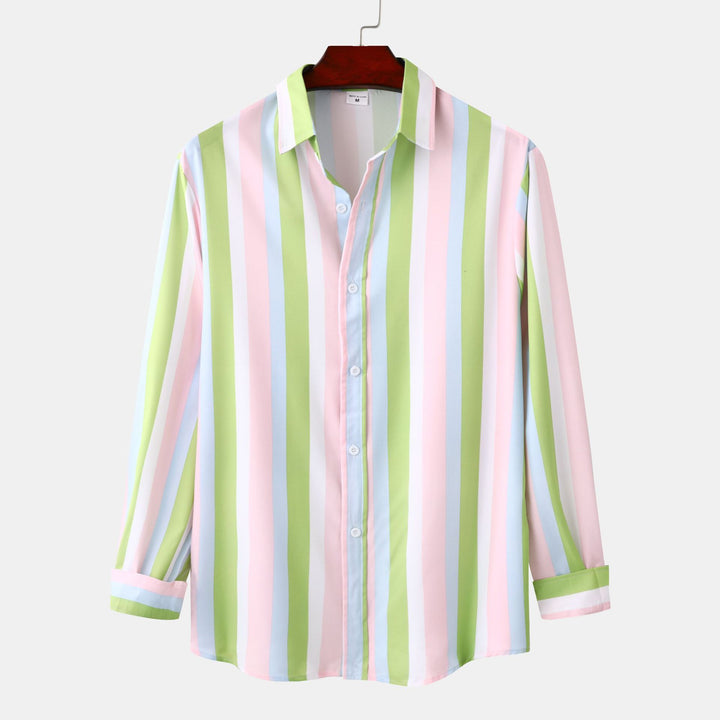 Damer långärmad blus med fräsch randig look och modern skärning Mirla-Eva Jonsson