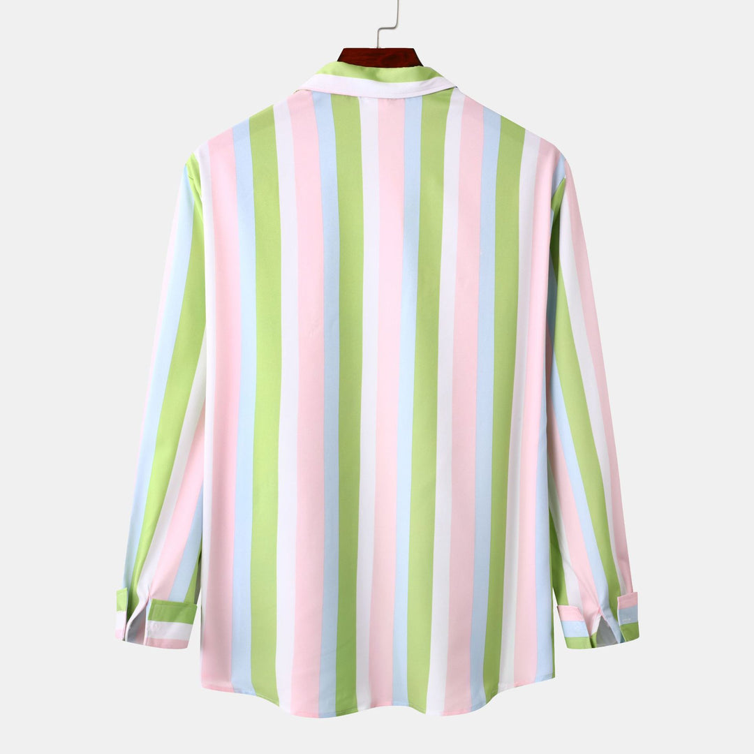 Damer långärmad blus med fräsch randig look och modern skärning Mirla-Eva Jonsson