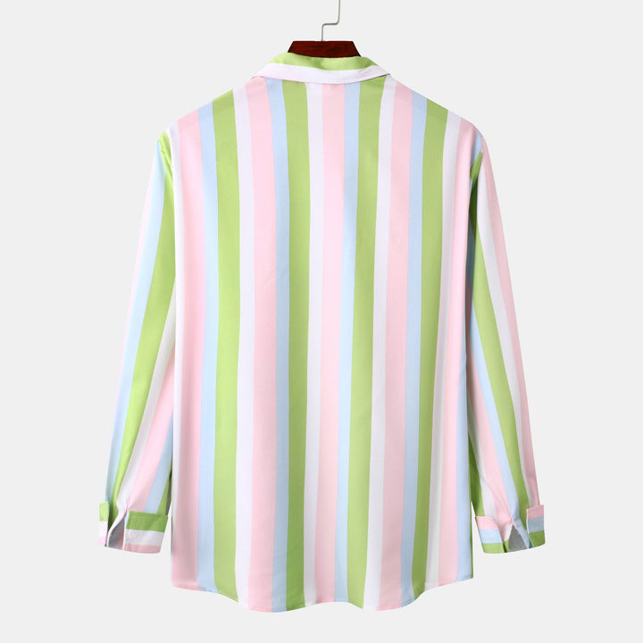 Damer långärmad blus med fräsch randig look och modern skärning Mirla-Eva Jonsson