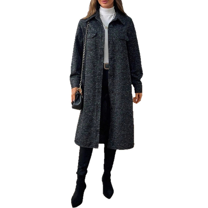Damer långärmad mantel med praktiska fickor och modern skärning Mirla-Eva Jonsson