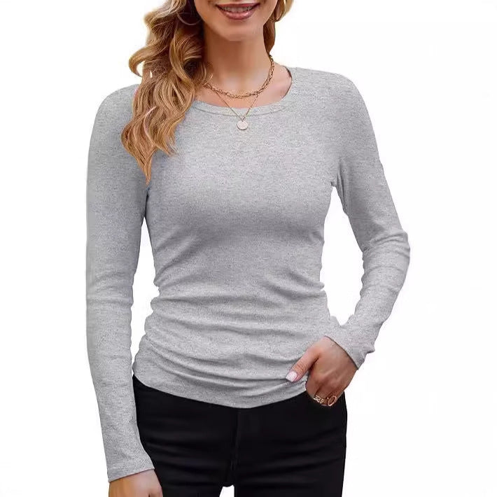 Damer långärmad tröja med fint ribbmönster Mirla-Eva Jonsson