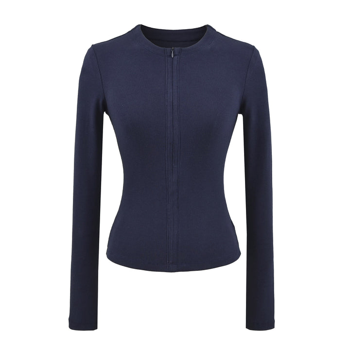 Damer långärmad zip-top Mirla-Eva Jonsson