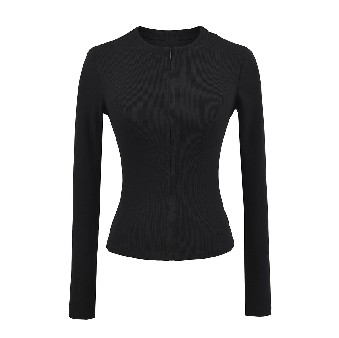 Damer långärmad zip-top Mirla-Eva Jonsson