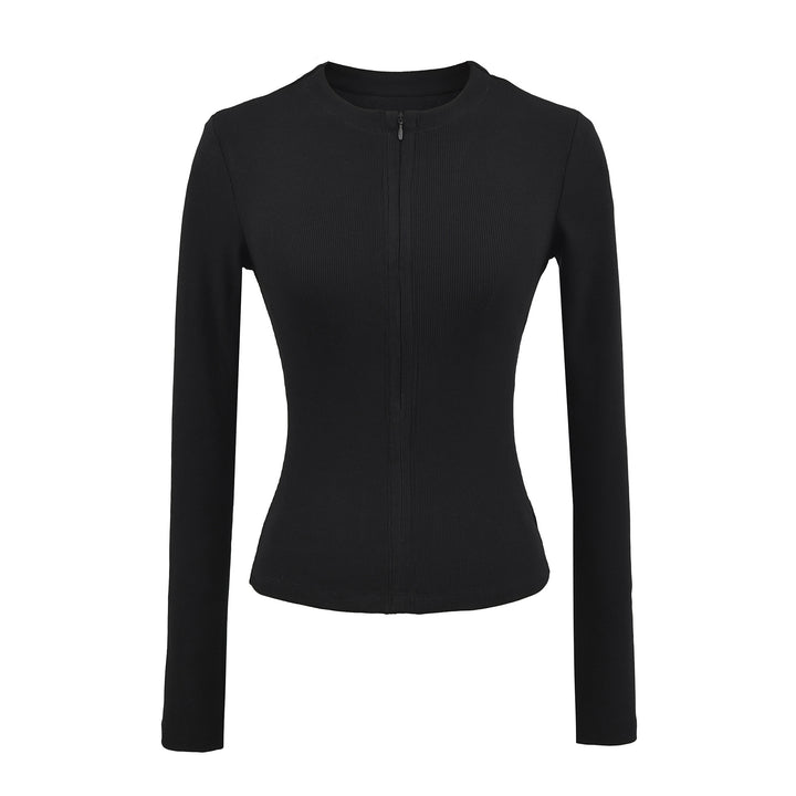 Damer långärmad zip-top Mirla-Eva Jonsson