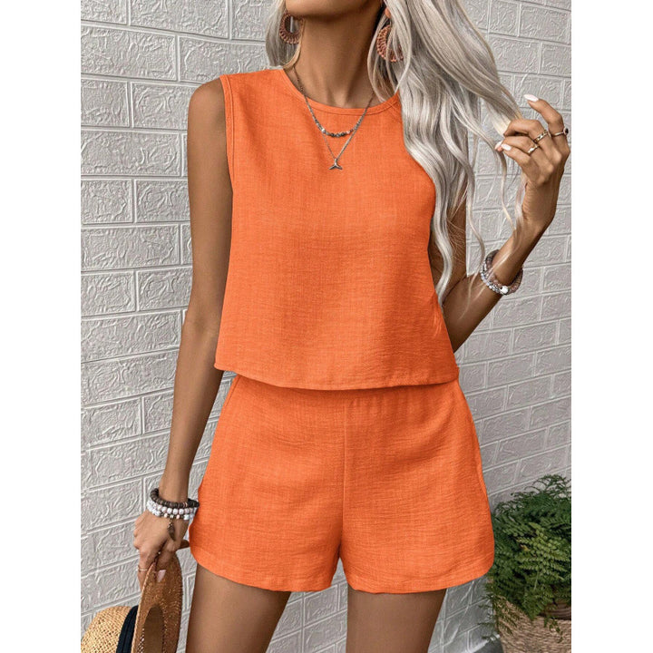 Damer lätt jumpsuit med ärmlös design och elastisk midja Mirla-Eva Jonsson