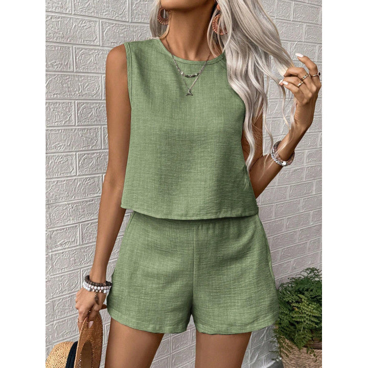 Damer lätt jumpsuit med ärmlös design och elastisk midja Mirla-Eva Jonsson