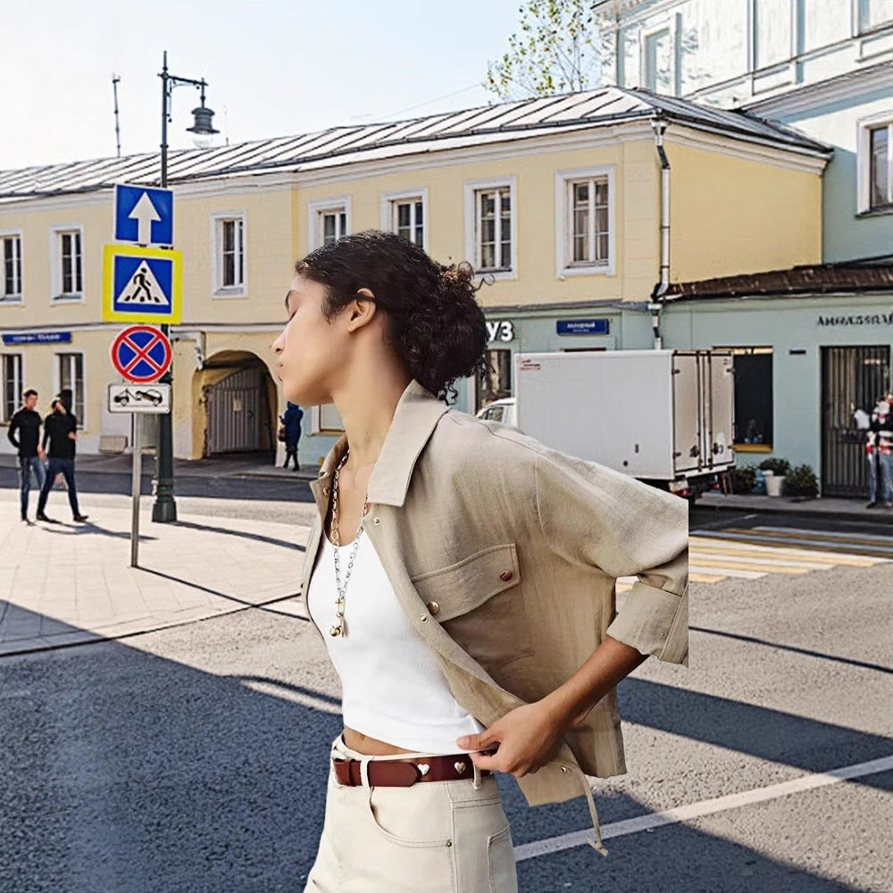 Damer lätt oversize-jacka med praktiska fickor Mirla-Eva Jonsson