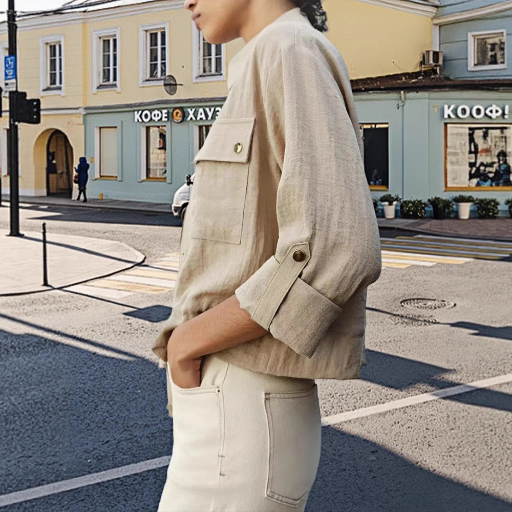 Damer lätt oversize-jacka med praktiska fickor Mirla-Eva Jonsson