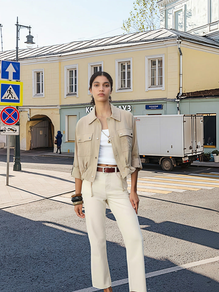 Damer lätt oversize-jacka med praktiska fickor Mirla-Eva Jonsson
