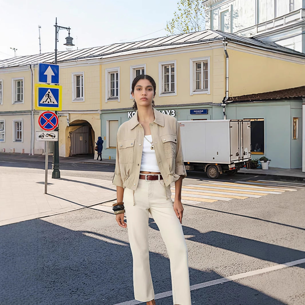 Damer lätt oversize-jacka med praktiska fickor Mirla-Eva Jonsson