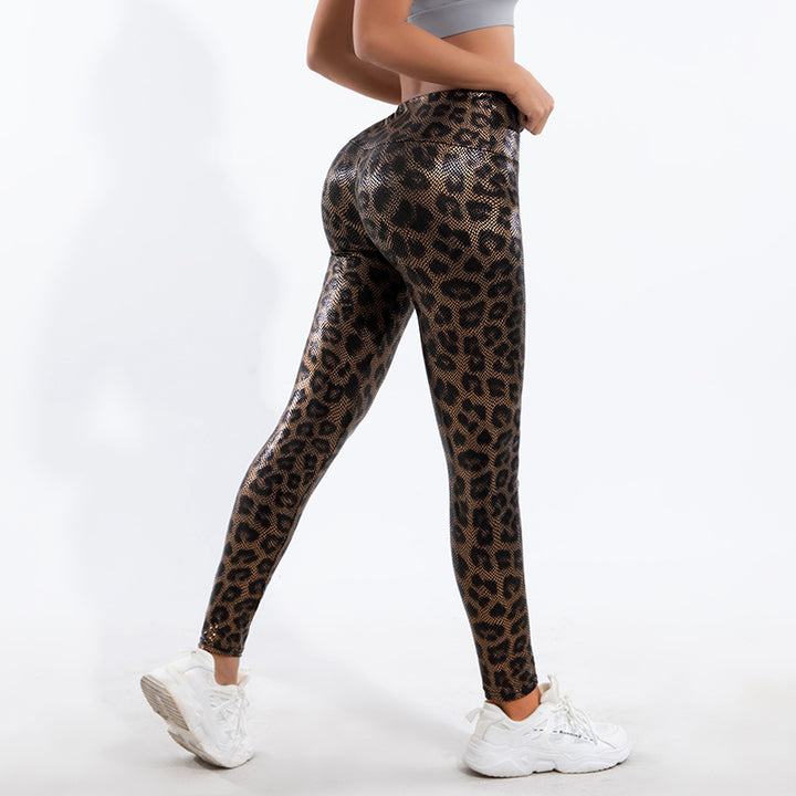 Damer leggings i trendigt leopardmönster Mirla-Eva Jonsson