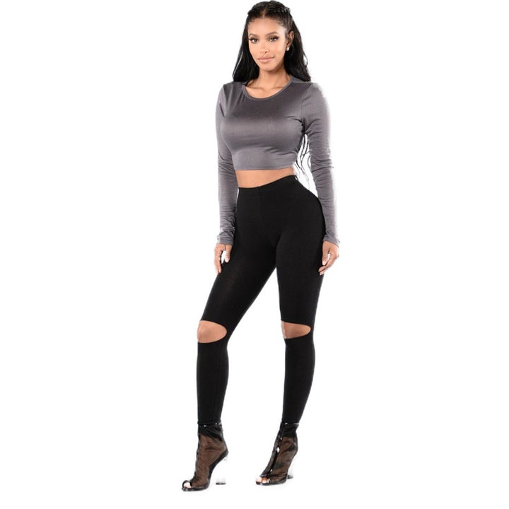 Damer leggings med fashionabla cut-out-detaljer Mirla-Eva Jonsson