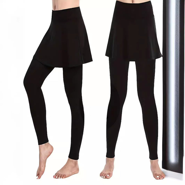 Damer leggings med kjolliknande inslag och hög midja Eva Jonsson-Eva Jonsson