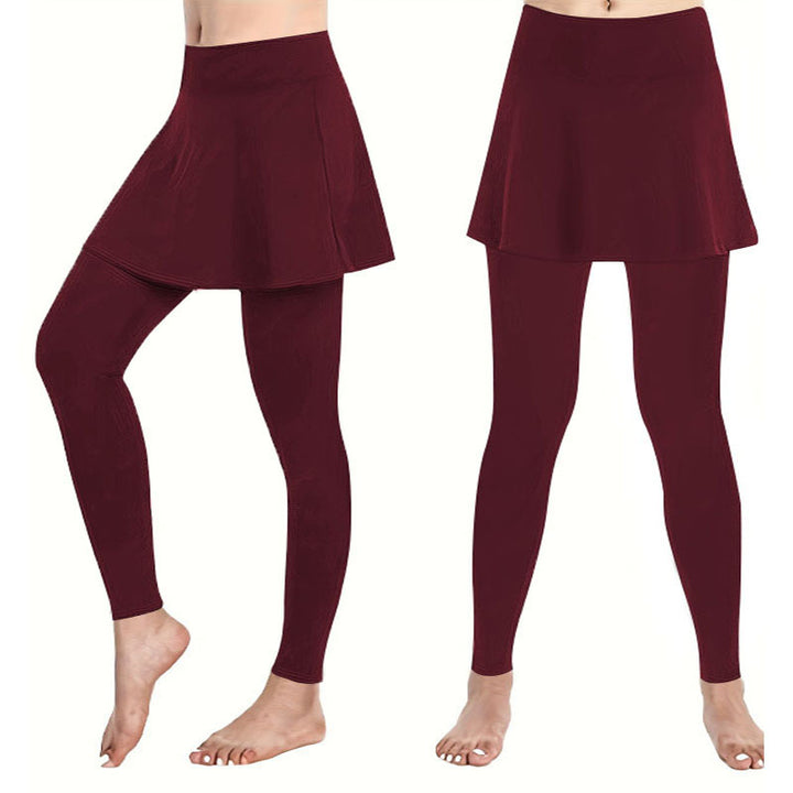 Damer leggings med kjolliknande inslag och hög midja Mirla-Eva Jonsson