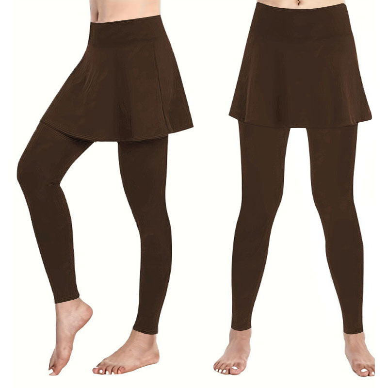 Damer leggings med kjolliknande inslag och hög midja Mirla-Eva Jonsson