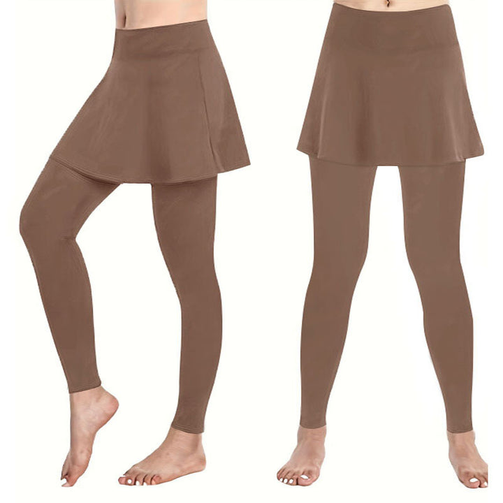 Damer leggings med kjolliknande inslag och hög midja Mirla-Eva Jonsson