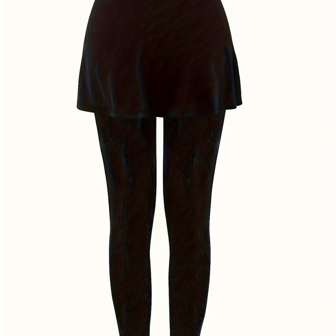 Damer leggings med kjolliknande inslag och hög midja Mirla-Eva Jonsson