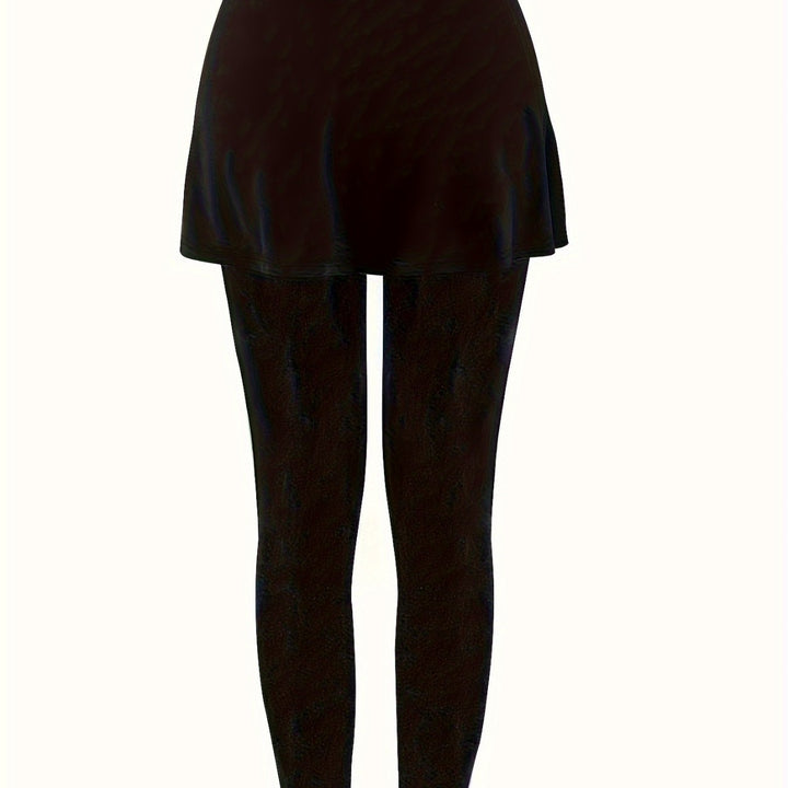 Damer leggings med kjolliknande inslag och hög midja Mirla-Eva Jonsson